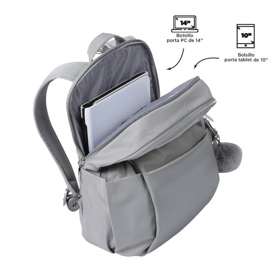 totto Mochila Adelaide 1 - Silver En línea