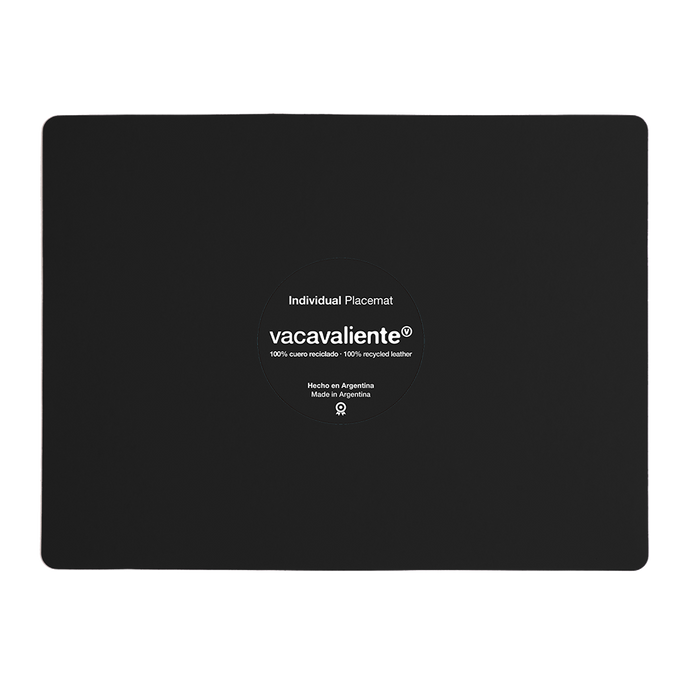 vacavaliente | Individual Ruca Rectangular Black Precios de Black Friday
