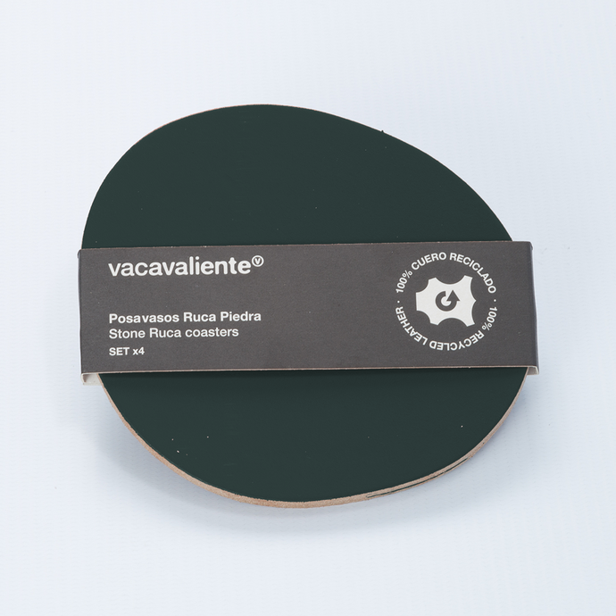 vacavaliente | Posavasos x4 Ruca Piedra Amazonia Green Precio de fábrica