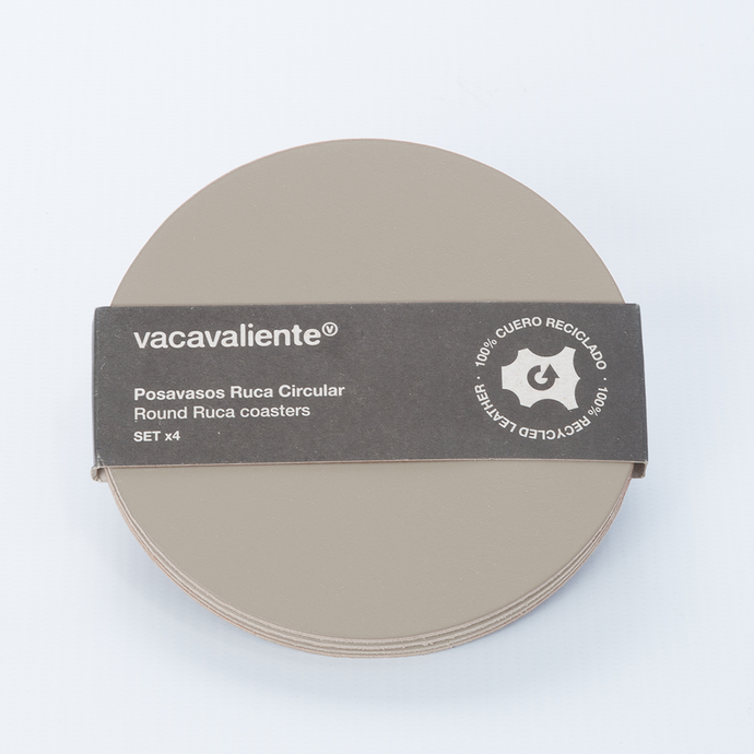 vacavaliente | Posavasos x4 Ruca Circular Ash Liquidación