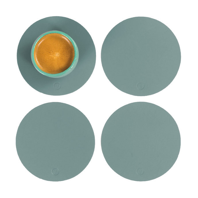 vacavaliente | Posavasos x4 Ruca Circular Eucalyptus Envío internacional gratuito