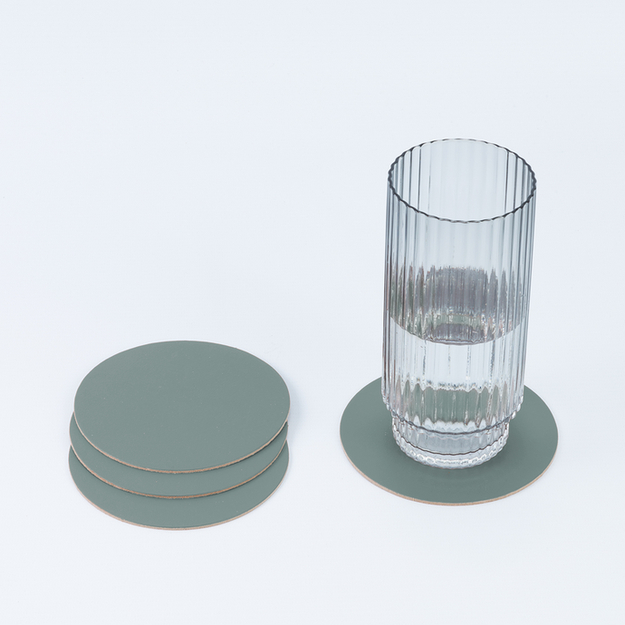vacavaliente | Posavasos x4 Ruca Circular Eucalyptus Envío internacional gratuito