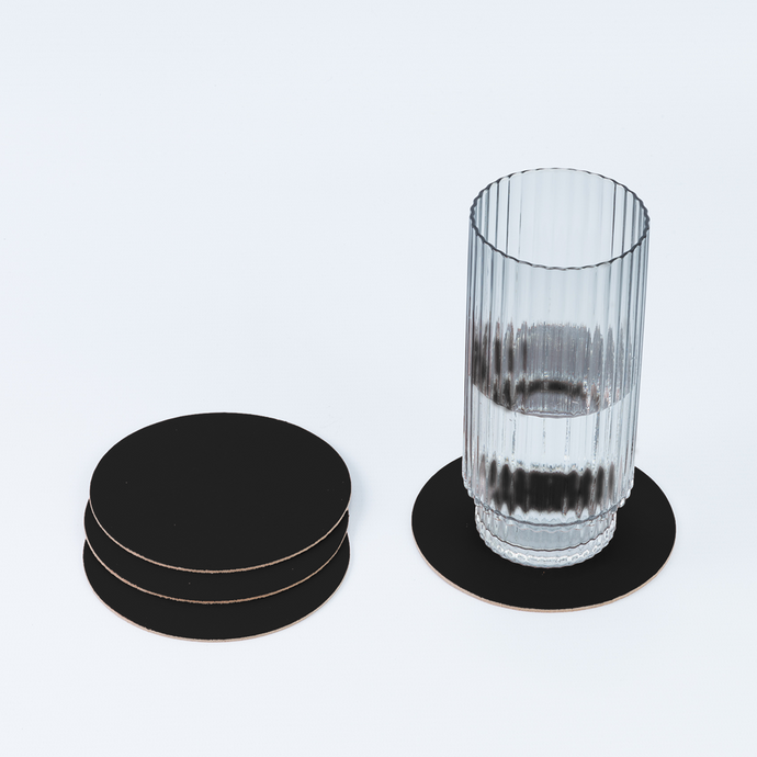 vacavaliente | Posavasos x4 Ruca Circular Black Tienda de fábrica