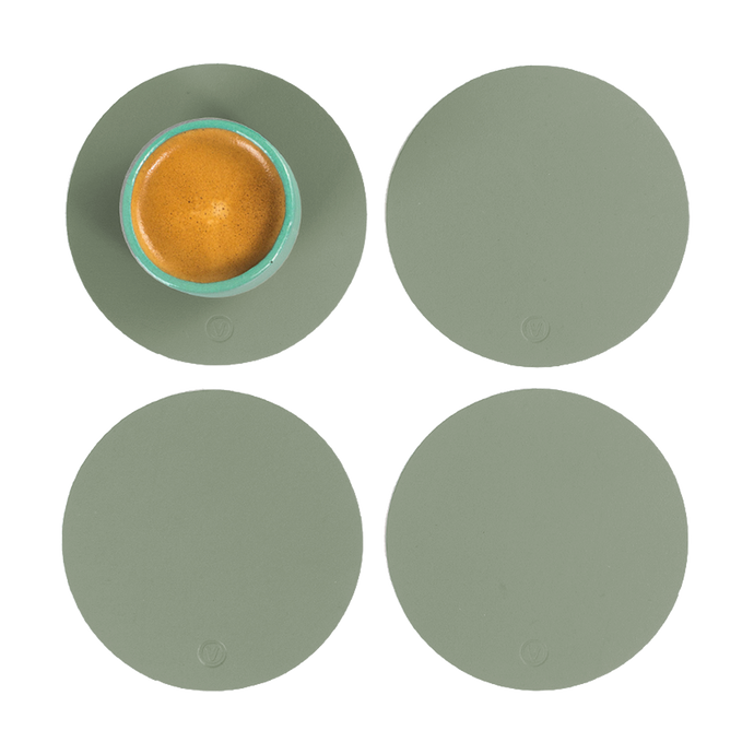 vacavaliente | Posavasos x4 Ruca Circular Sage Green Precios de Black Friday