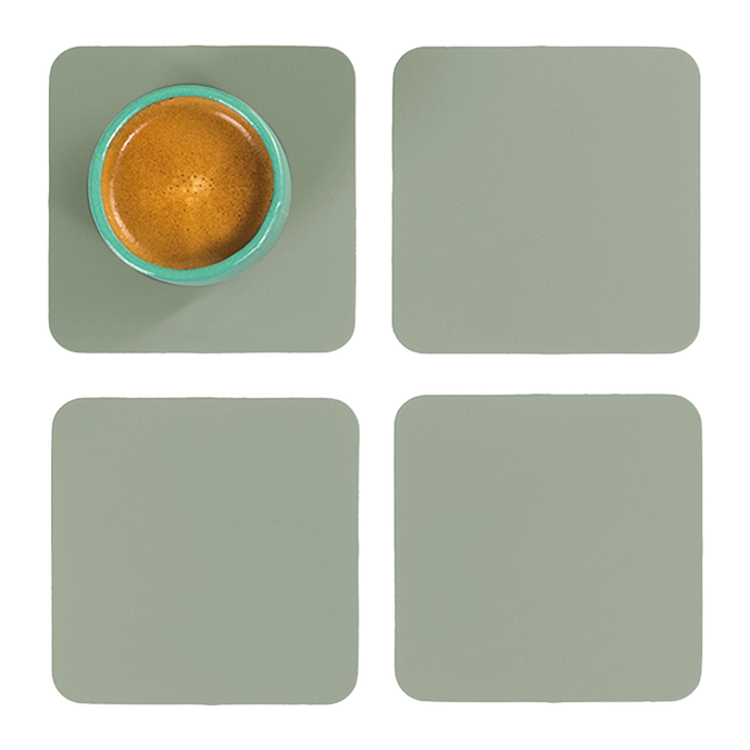 vacavaliente | Posavasos x4 Ruca Cuadrado Sage Green Oferta exclusiva