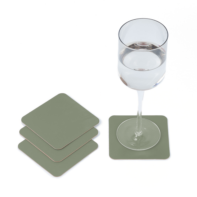 vacavaliente | Posavasos x4 Ruca Cuadrado Sage Green Oferta exclusiva