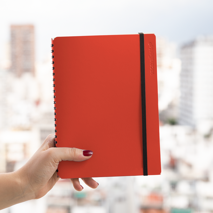 vacavaliente | Libreta Plein Air Rayado A5 Red Clay En oferta