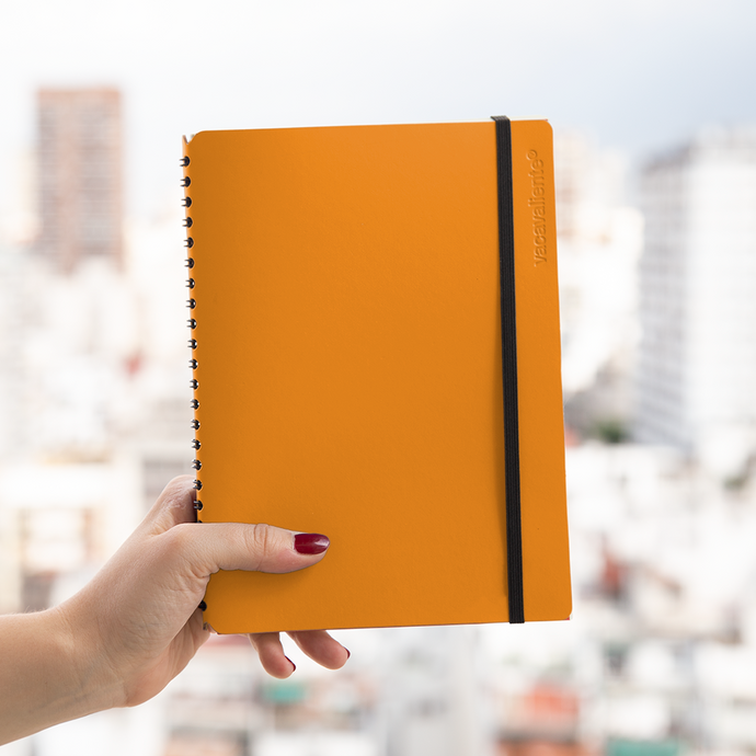vacavaliente | Libreta Plein Air Rayado A5 Pumpkin Orange COMPRAR AHORA