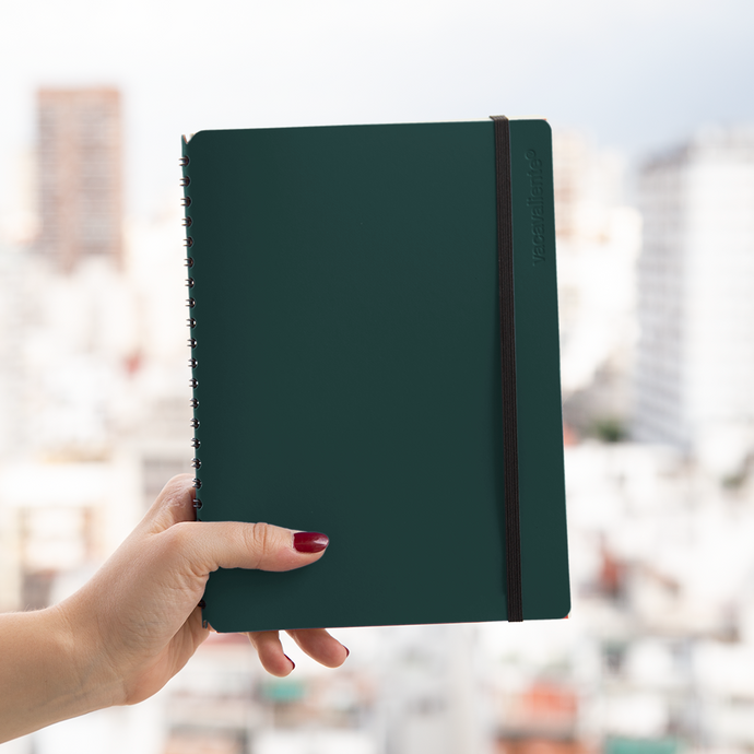 vacavaliente | Libreta Plein Air Rayado A5 Amazonia Green Último día