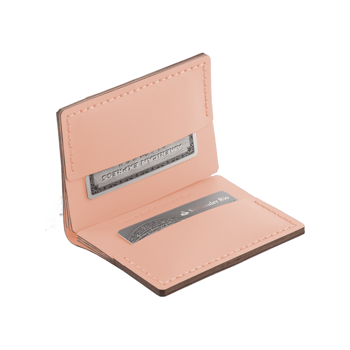 vacavaliente | Billetera Stack S2 Doble Pink Sand