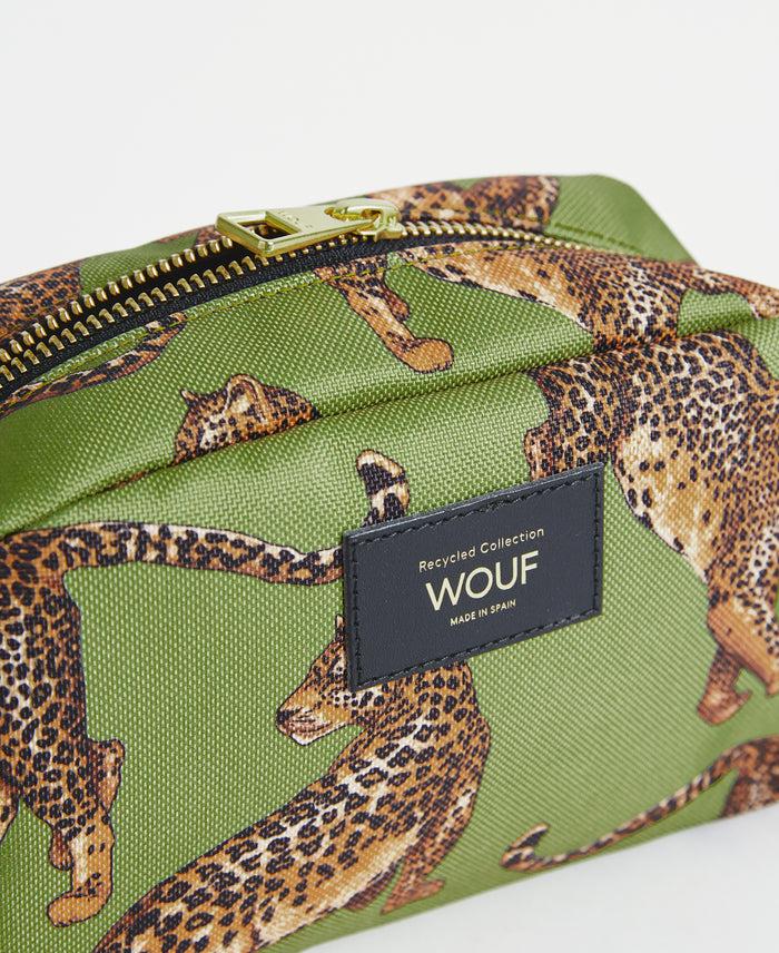 wouf Olive Leopard Toiletry Bag Descuentos del mes