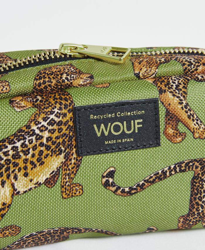 wouf Olive Leopard Makeup Bag En línea