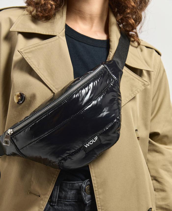 wouf Black Glossy WaistBag Liquidación