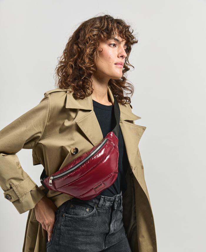 wouf Burgundy Glossy Waistbag Mejor oferta
