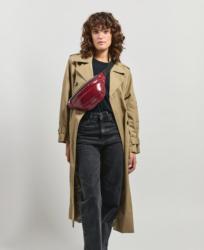 wouf Burgundy Glossy Waistbag Mejor oferta