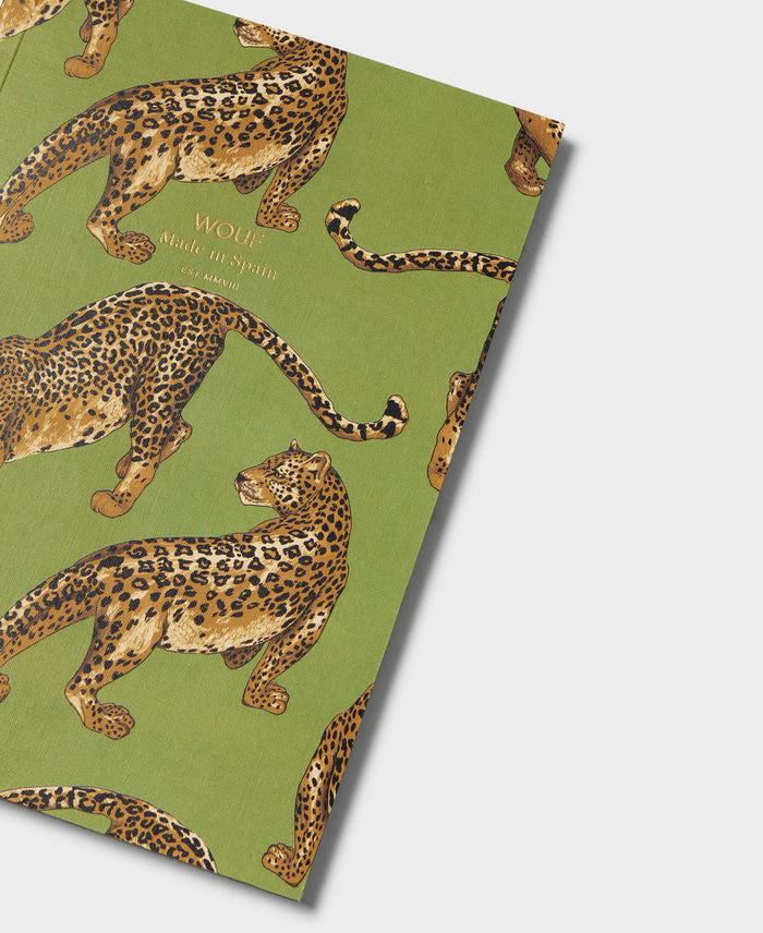 wouf Olive Leopard A5 Paper Notebook Grandes ahorros