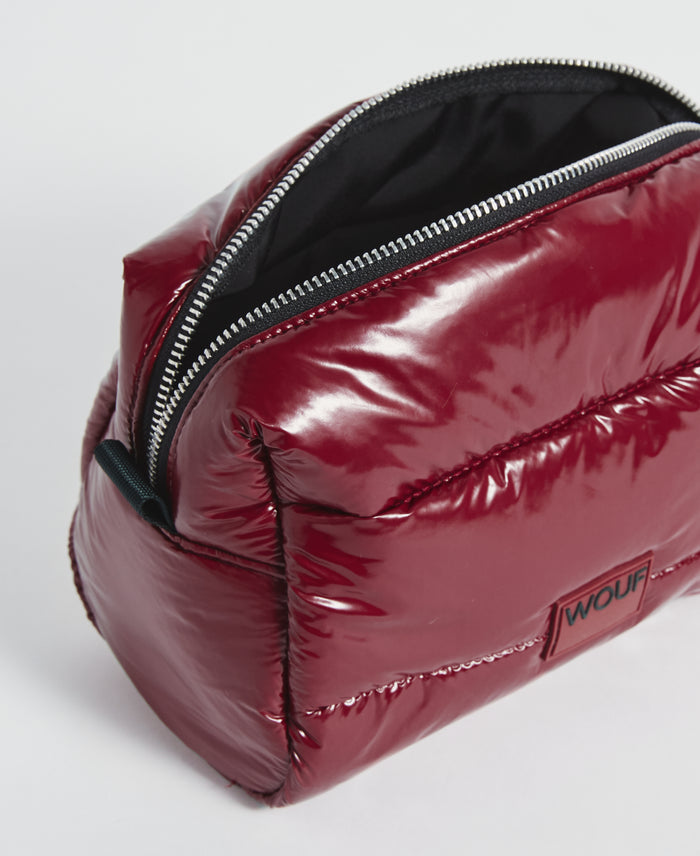 wouf Burgundy Glossy Toiletry Bag Precio ultrabajo
