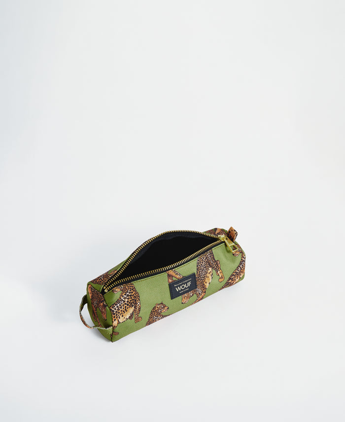 wouf Olive Leopard Pencil Case En línea