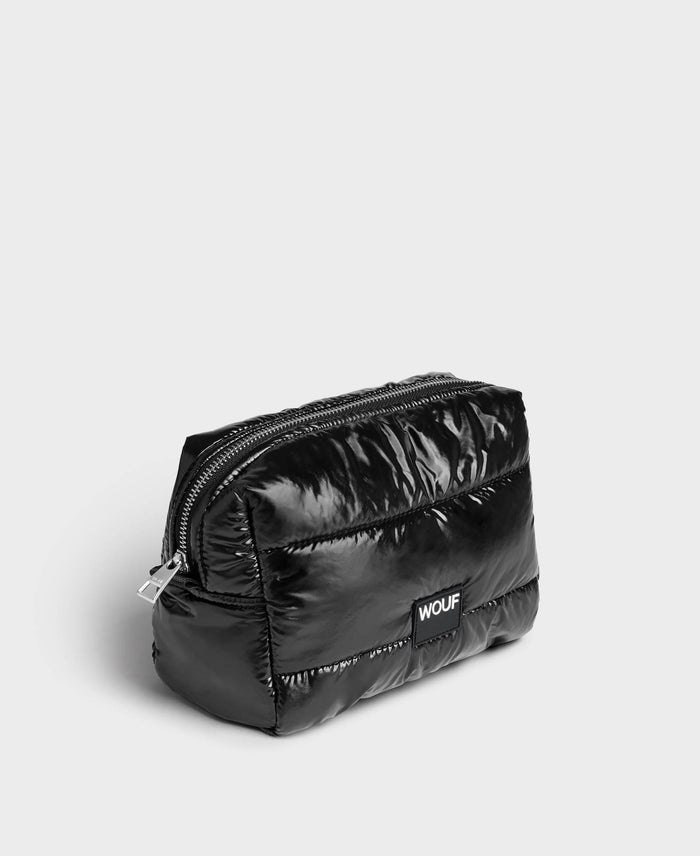 wouf Black Glossy Toiletry Bag Ofertas