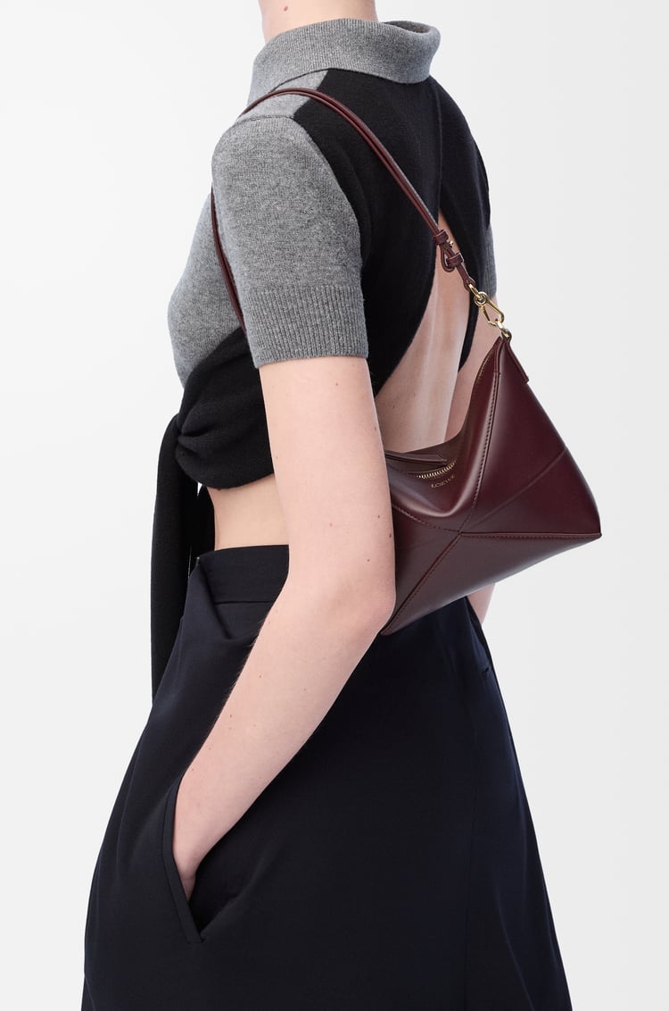 Loewe Puzzle Fold pouch in shiny nappa calfskin 8 Colours Última moda