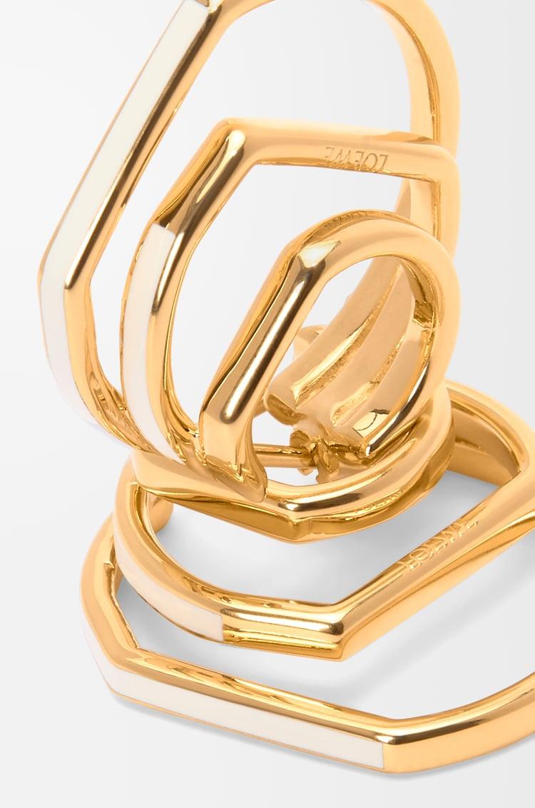 Loewe Stacked hoop earrings in sterling silver and enamel 1 Colours Rebajas top