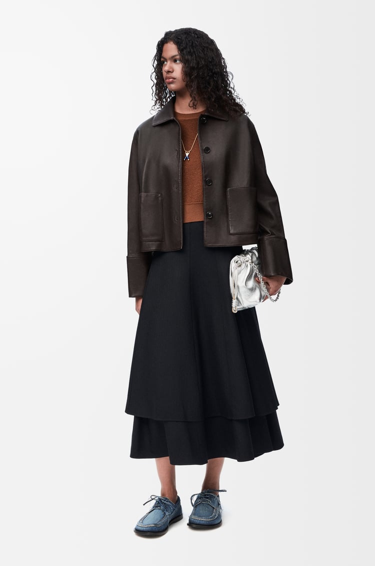 Loewe Turn-up jacket in nappa lambskin 2 Colours Promoción trimestral
