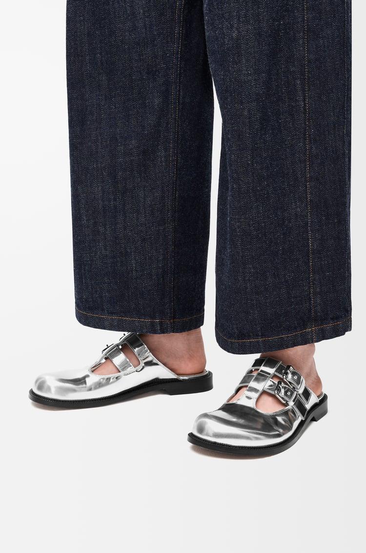 Loewe Campo Mary Jane mule in metallic calfskin 1 Colours Limitado a 3 días