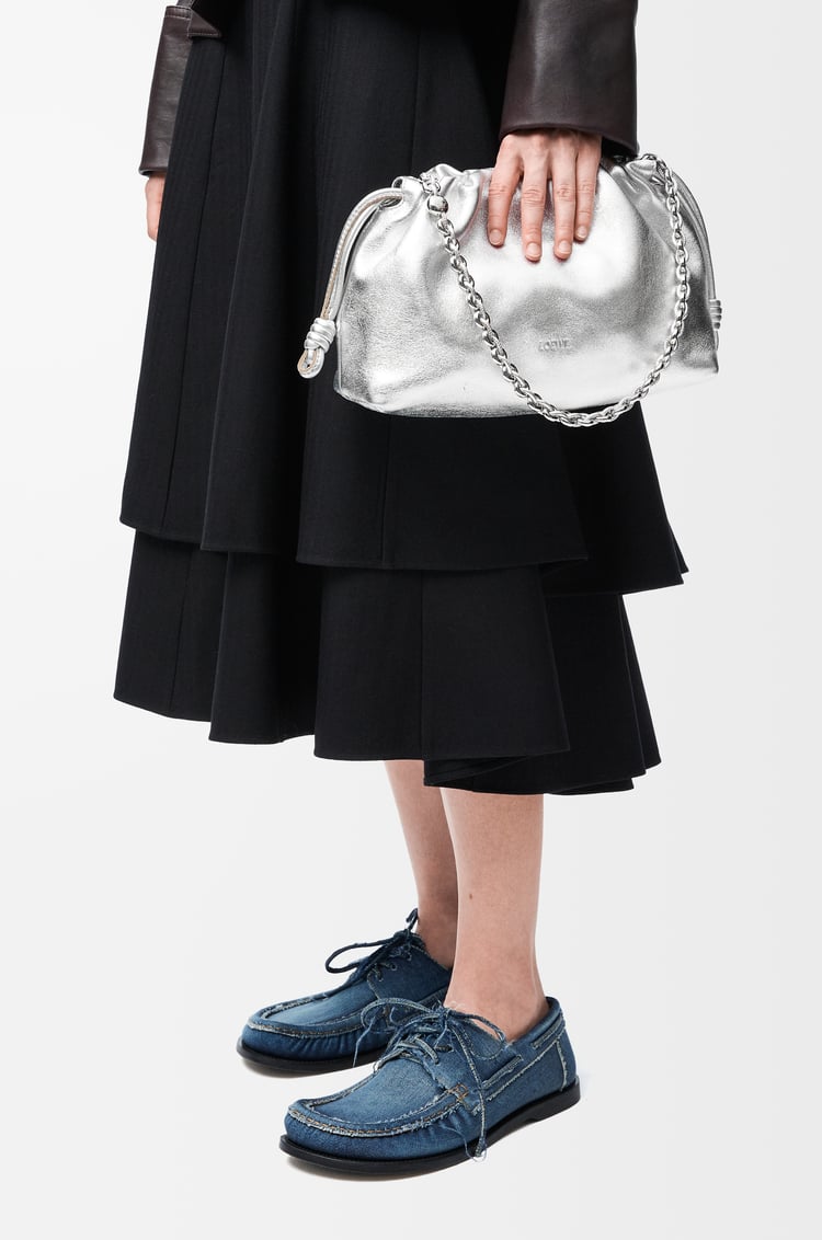 Loewe Medium Flamenco purse in laminated lambskin 2 Colours En oferta