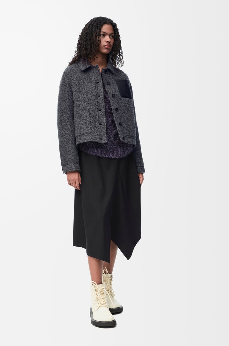 Loewe Asymmetric skirt in wool 1 Colours Tienda de fábrica