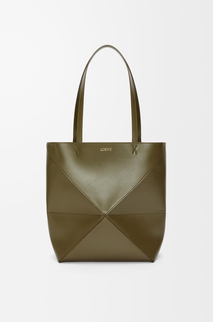 Loewe Medium Puzzle Fold tote in shiny calfskin 9 Colours Último día