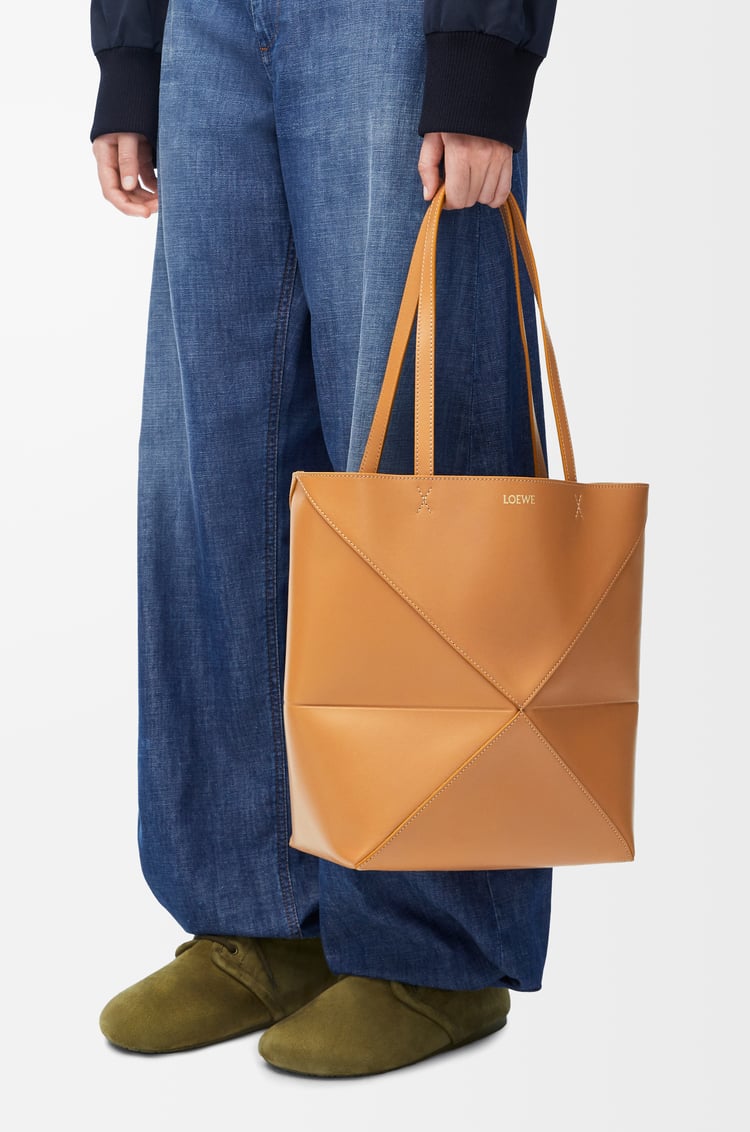 Loewe Medium Puzzle Fold tote in shiny calfskin 9 Colours Ofertas de temporada
