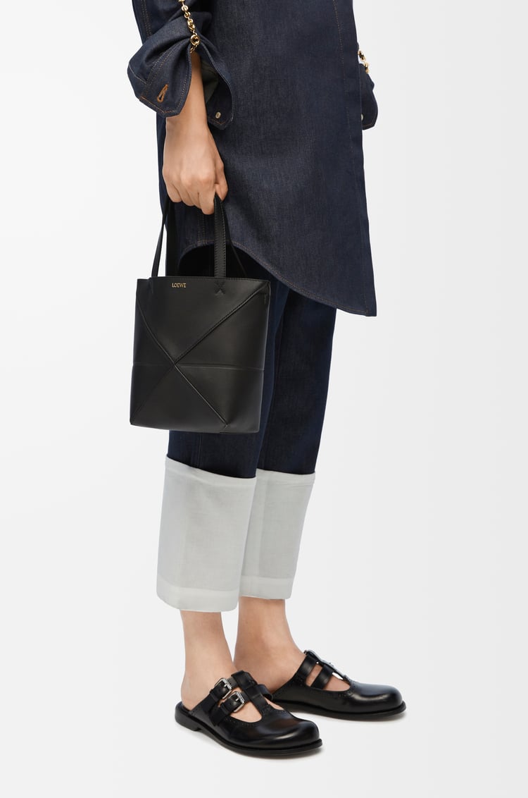 Loewe Mini Puzzle Fold tote in shiny calfskin 8 Colours Devoluciones gratuitas