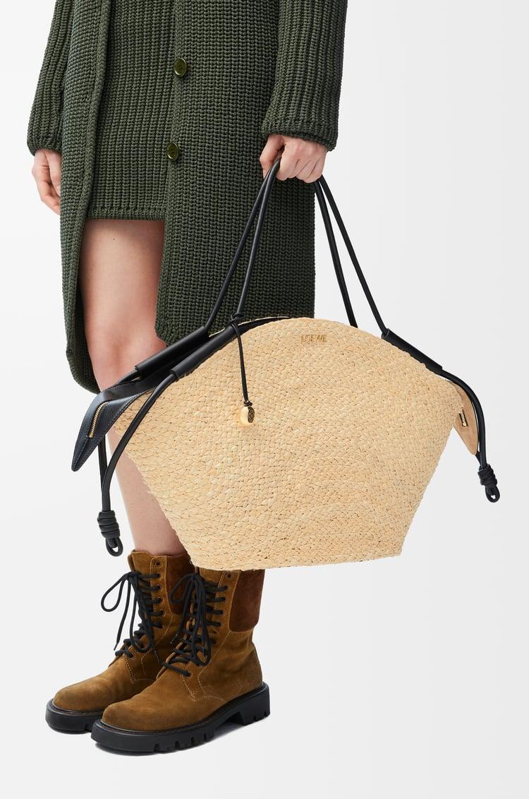 Loewe Large Paseo basket in raffia and nappa calfskin 1 Colours COMPRAR AHORA