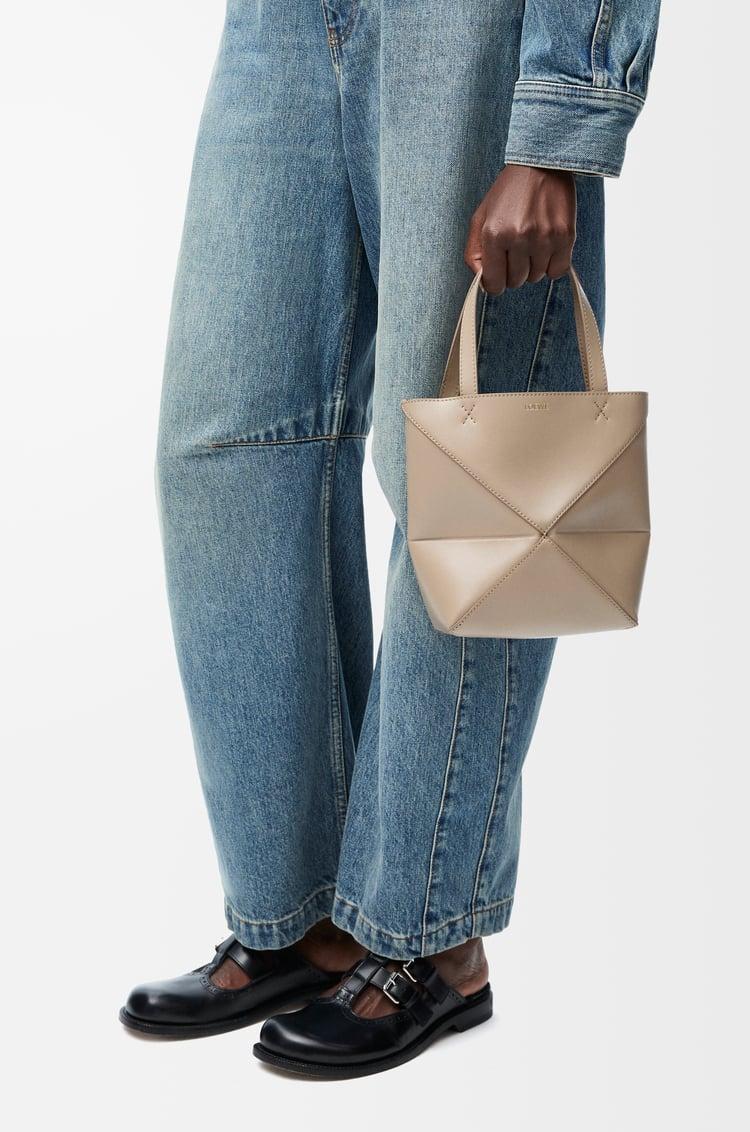 Loewe Mini Puzzle Fold tote in shiny calfskin 8 Colours Limitado a 3 días