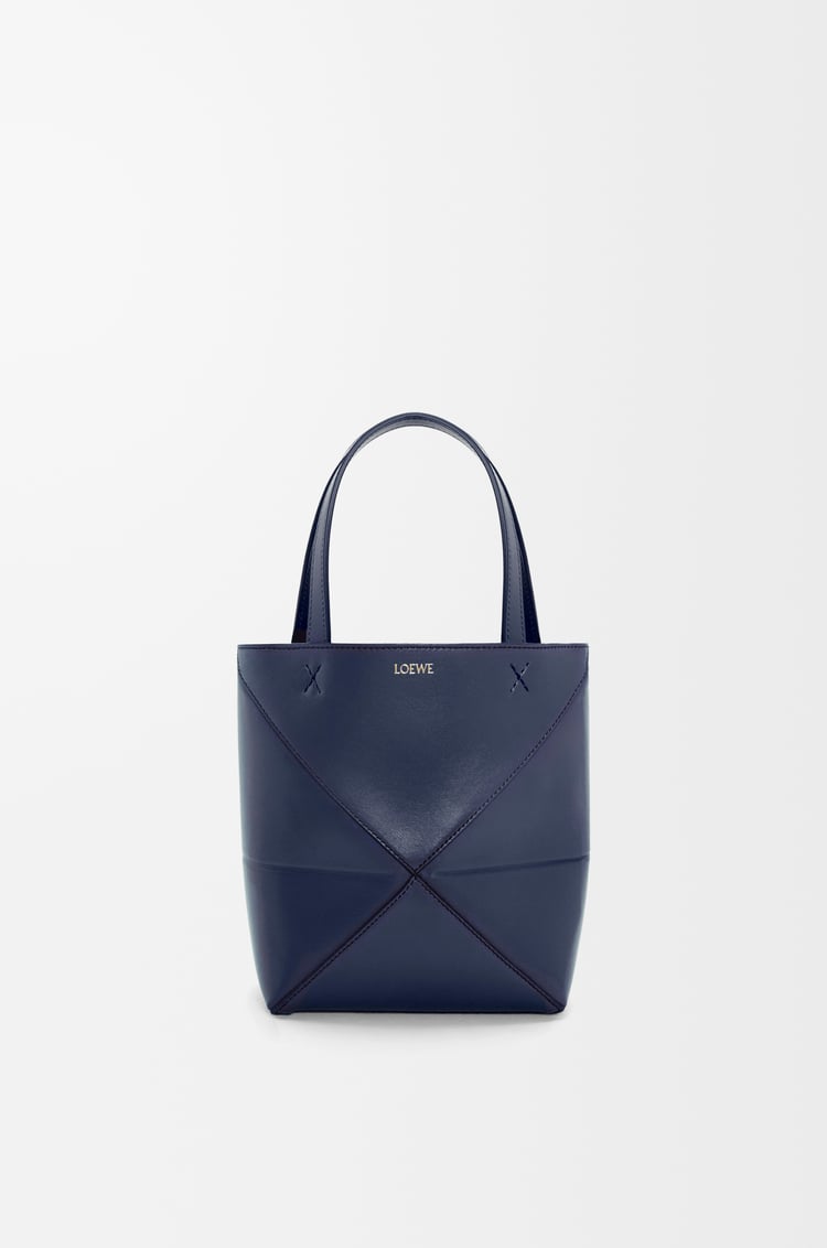 Loewe Mini Puzzle Fold tote in shiny calfskin 8 Colours Rebajas baratas