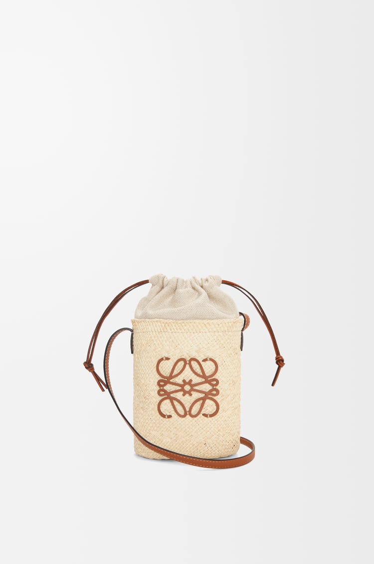 Loewe Square pocket in iraca palm and calfskin 1 Colours
