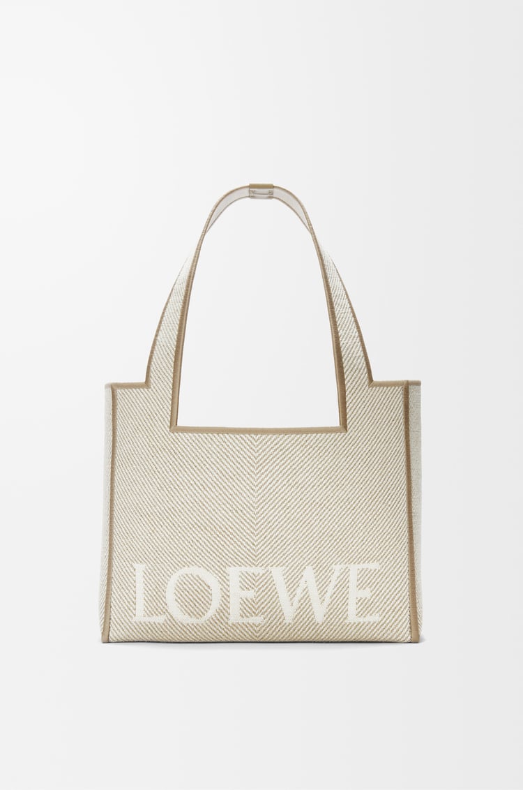 Loewe Medium LOEWE Font tote in jacquard canvas 1 Colours Rebajas de fin de temporada