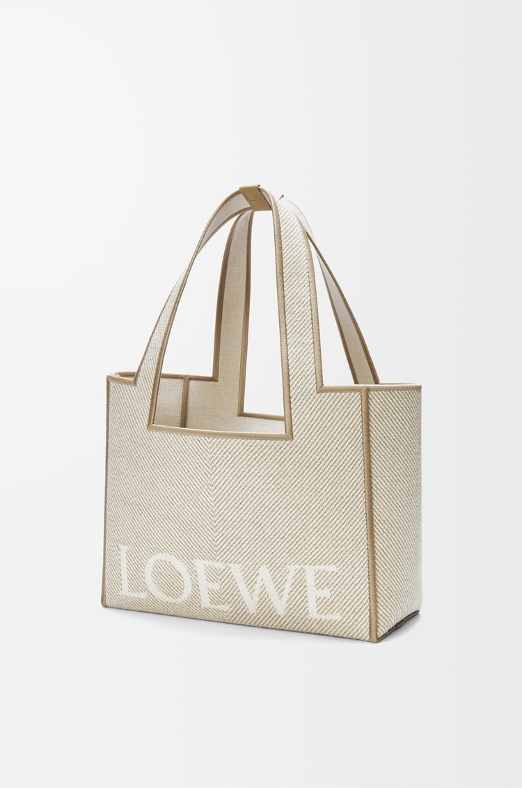 Loewe Medium LOEWE Font tote in jacquard canvas 1 Colours Rebajas de fin de temporada