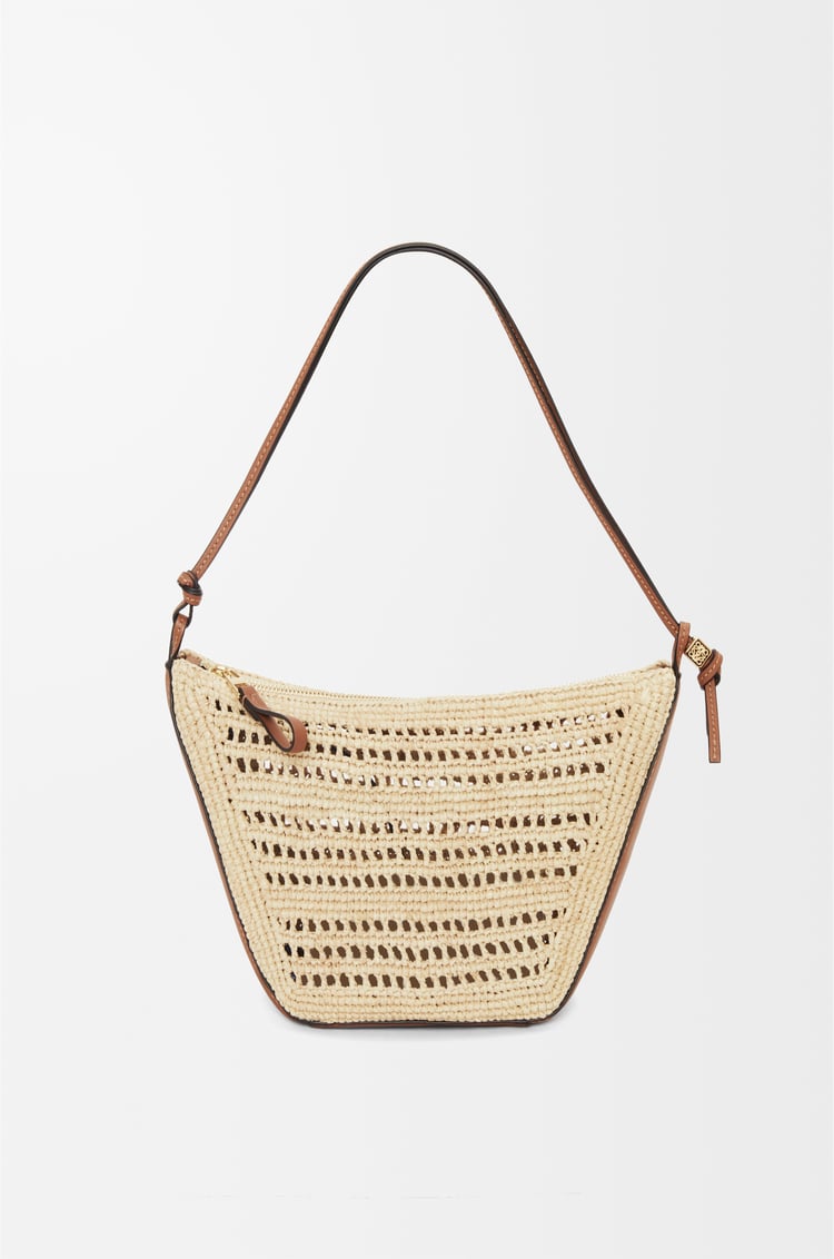 Loewe Mini Hammock Hobo in raffia and calfskin 1 Colours Devoluciones gratuitas