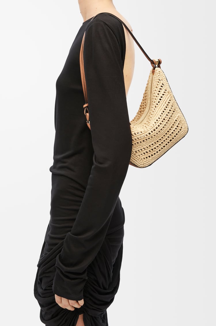 Loewe Mini Hammock Hobo in raffia and calfskin 1 Colours Devoluciones gratuitas