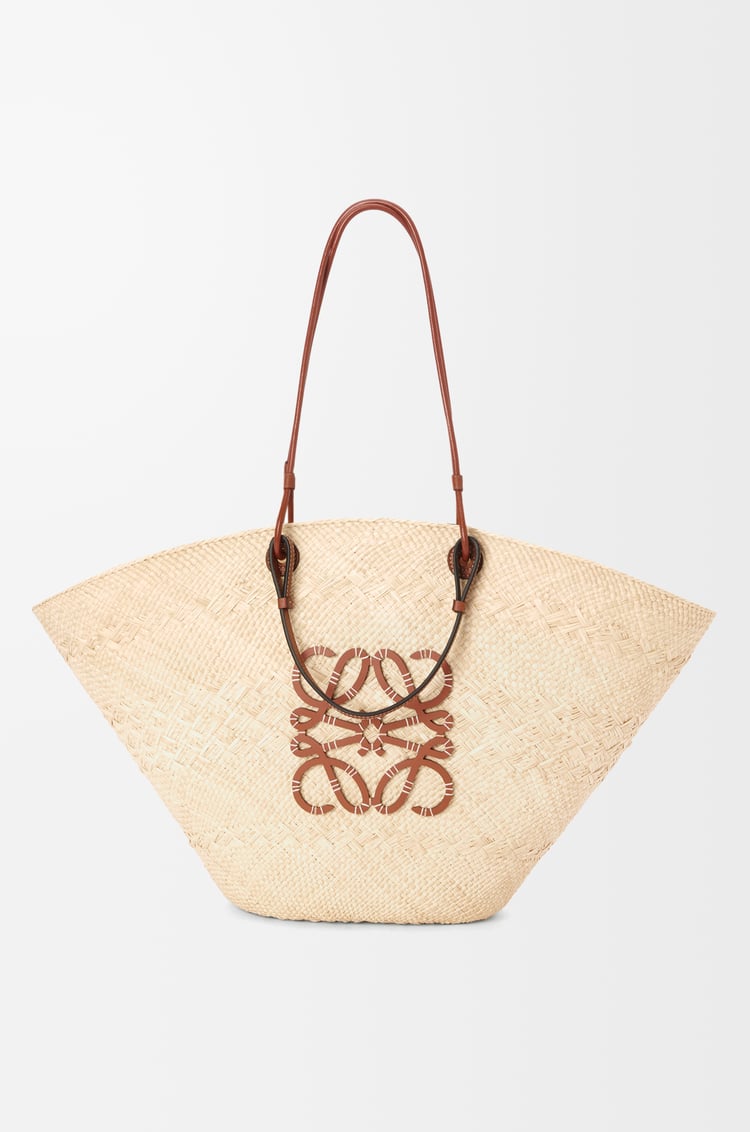 Loewe Large Anagram Basket bag in iraca palm and calfskin 1 Colours Rebajas