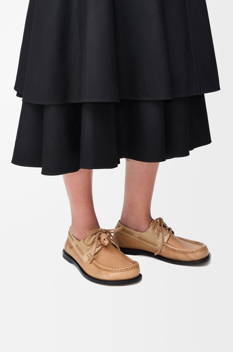 Loewe Campo boat shoe in soft calfskin 3 Colours En oferta