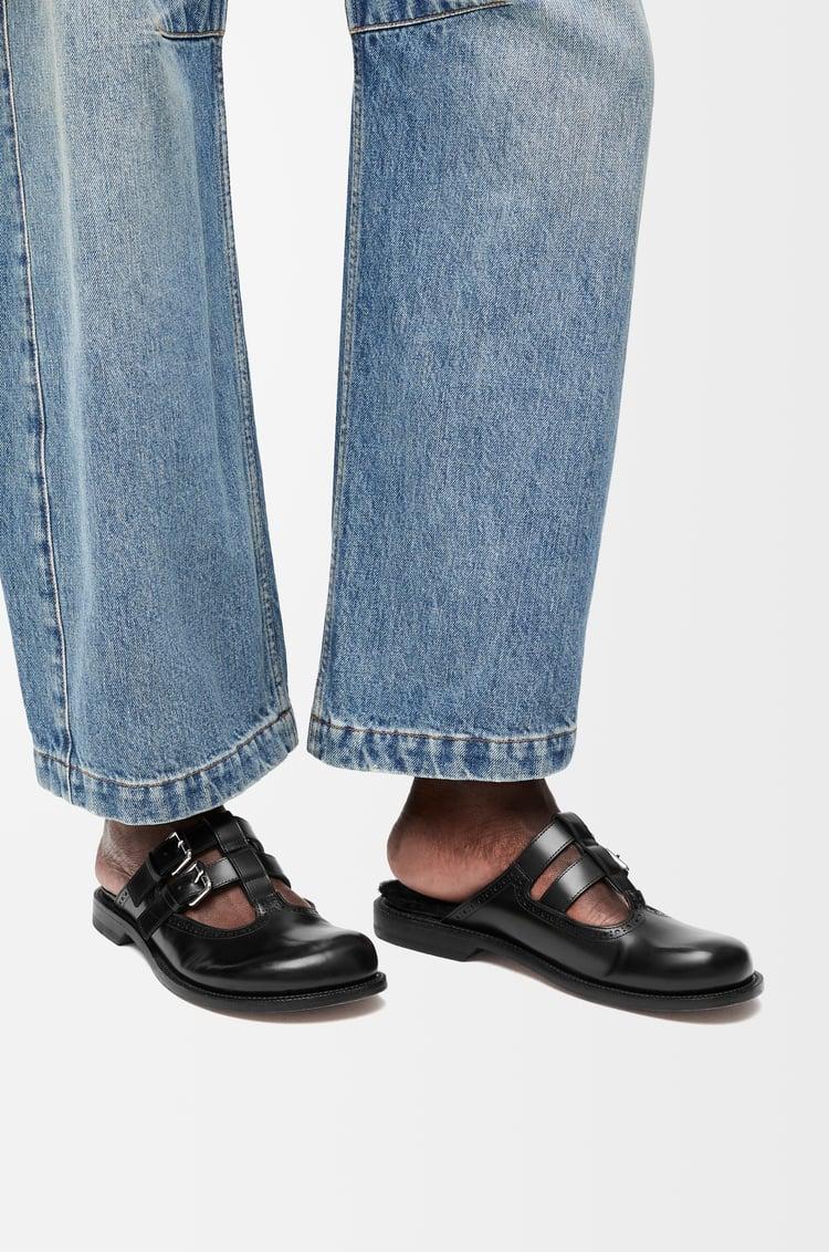 Loewe Campo Mary Jane mule in brushed calfskin and shearling 1 Colours Rebajas de fin de temporada