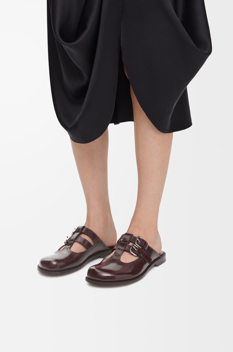 Loewe Campo Mary Jane mule in calfskin 2 Colours Tienda