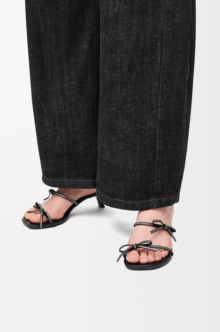 Loewe Petal sandal in suede and rhinestones 2 Colours Descuentos del mes