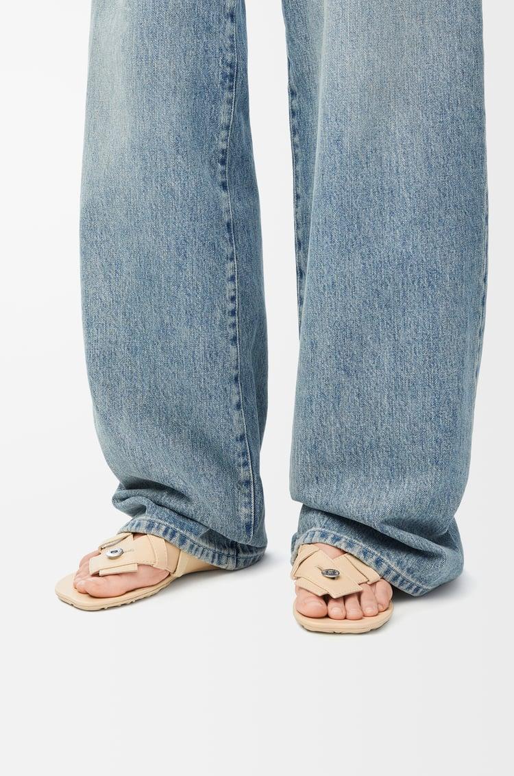 Loewe Toy Panta toe post sandal in lambskin 2 Colours Rebajas