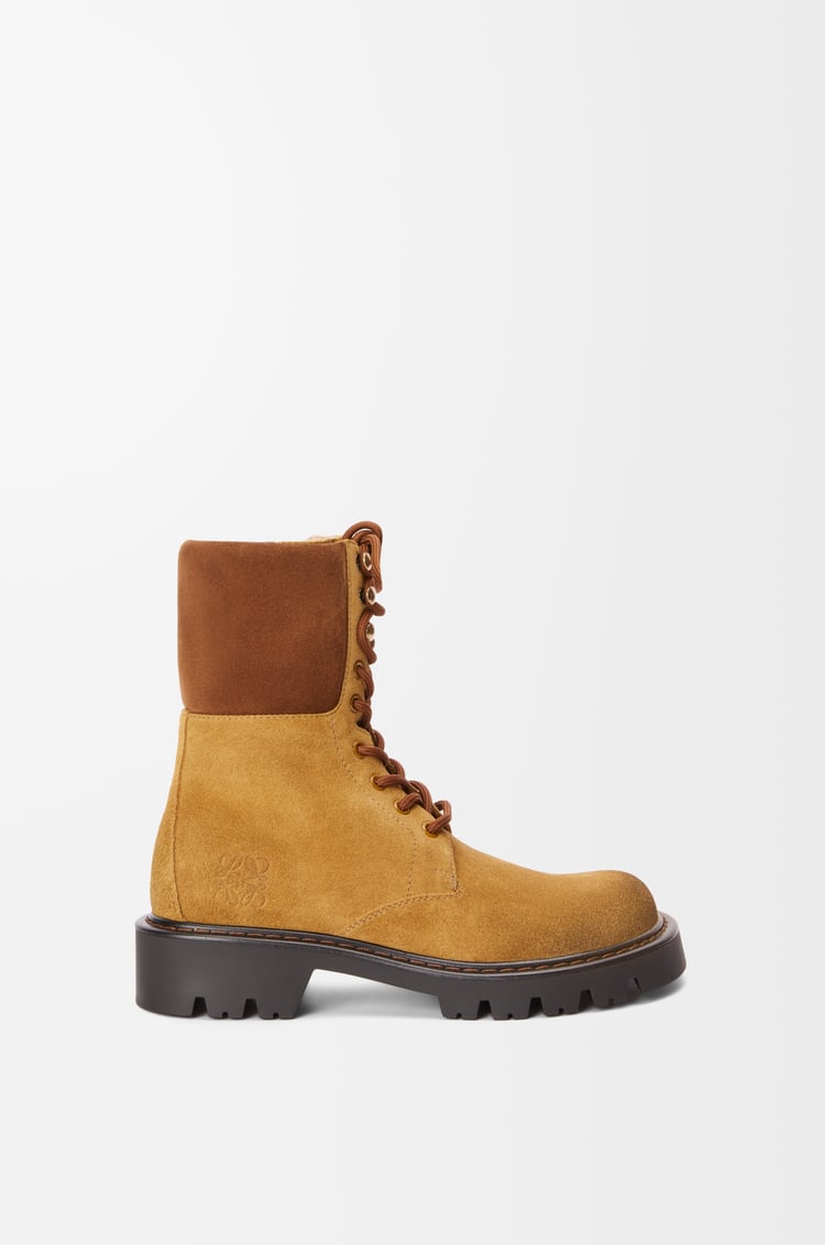 Loewe Sierra combat boot in suede 1 Colours Promoción por tiempo limitado
