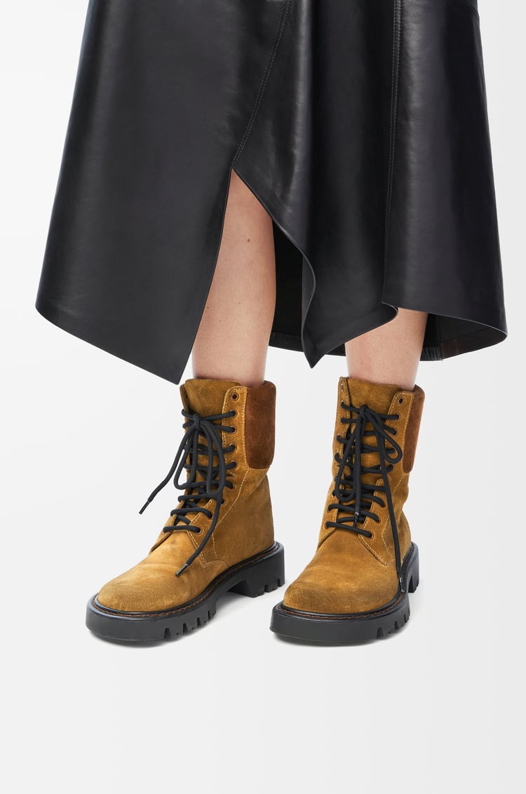 Loewe Sierra combat boot in suede 1 Colours Promoción por tiempo limitado