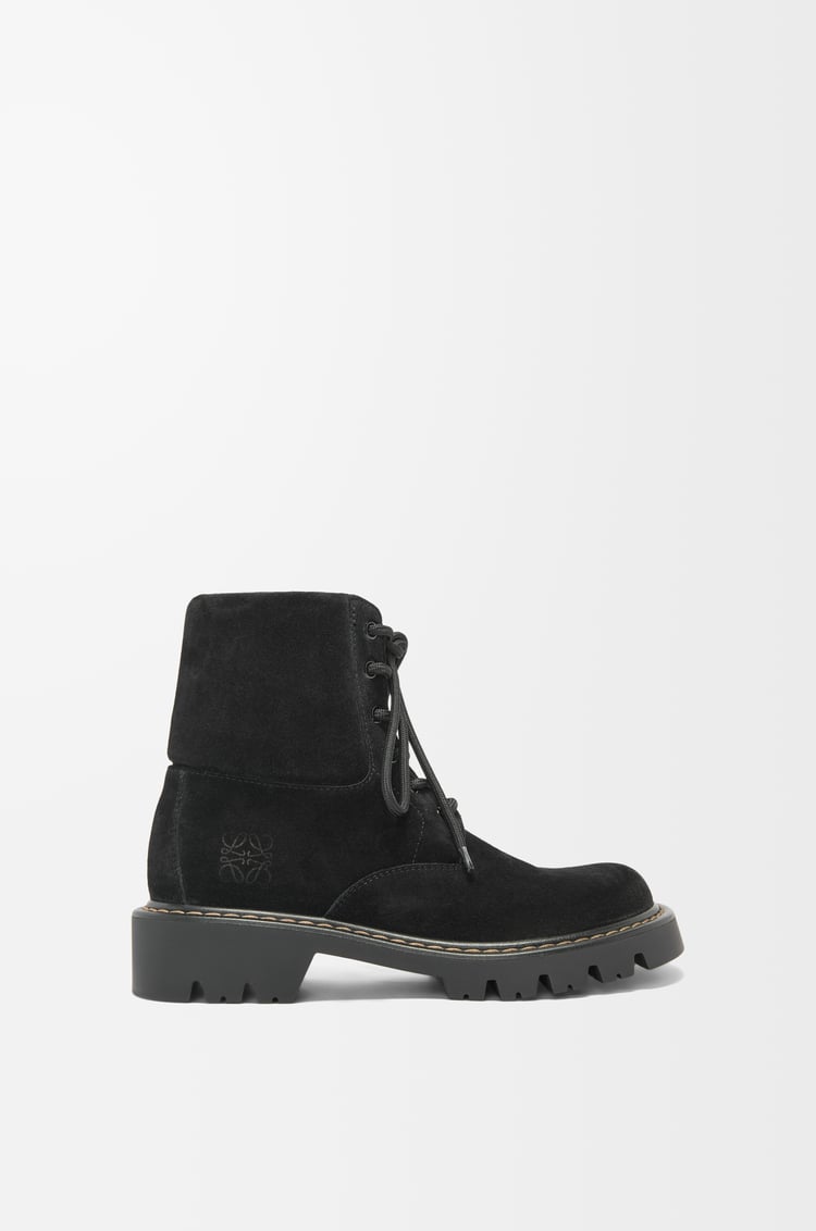 Loewe Sierra combat boot in suede 2 Colours Solo hoy