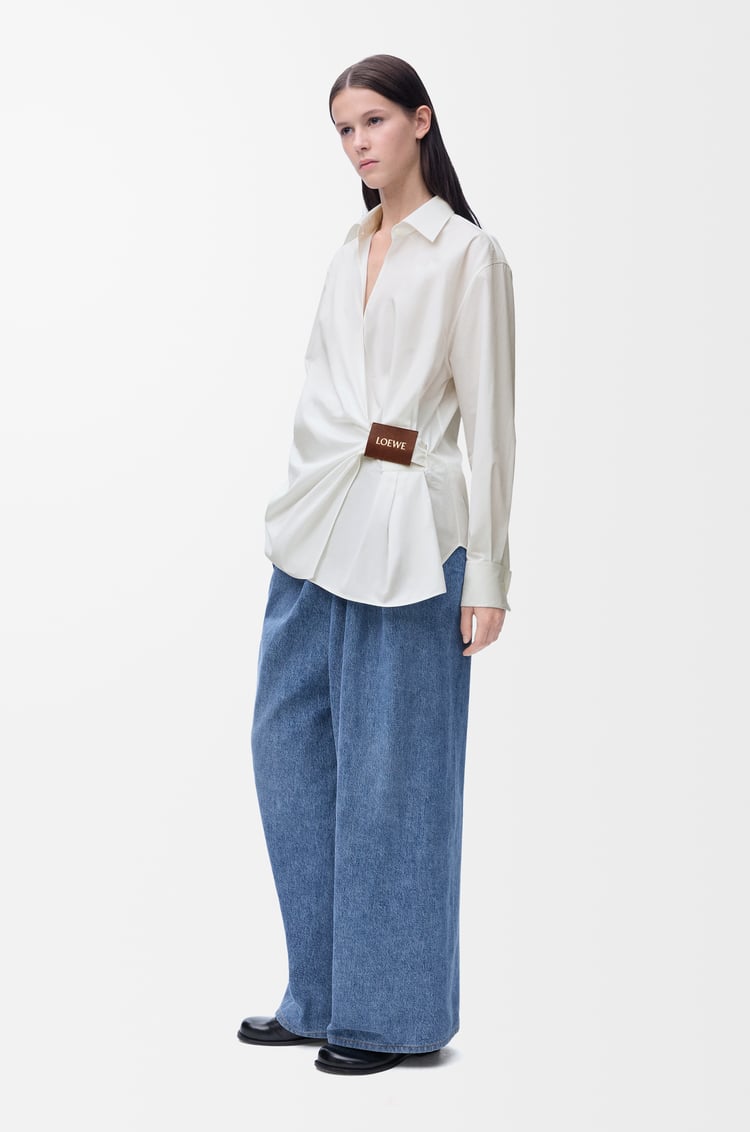 Loewe Draped shirt in cotton 2 Colours Descuento